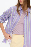 Mara Long Sleeve Shirt - Lavender/Delicate Blue/Olive/Limoncello