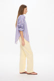 Mara Long Sleeve Shirt - Lavender/Delicate Blue/Olive/Limoncello