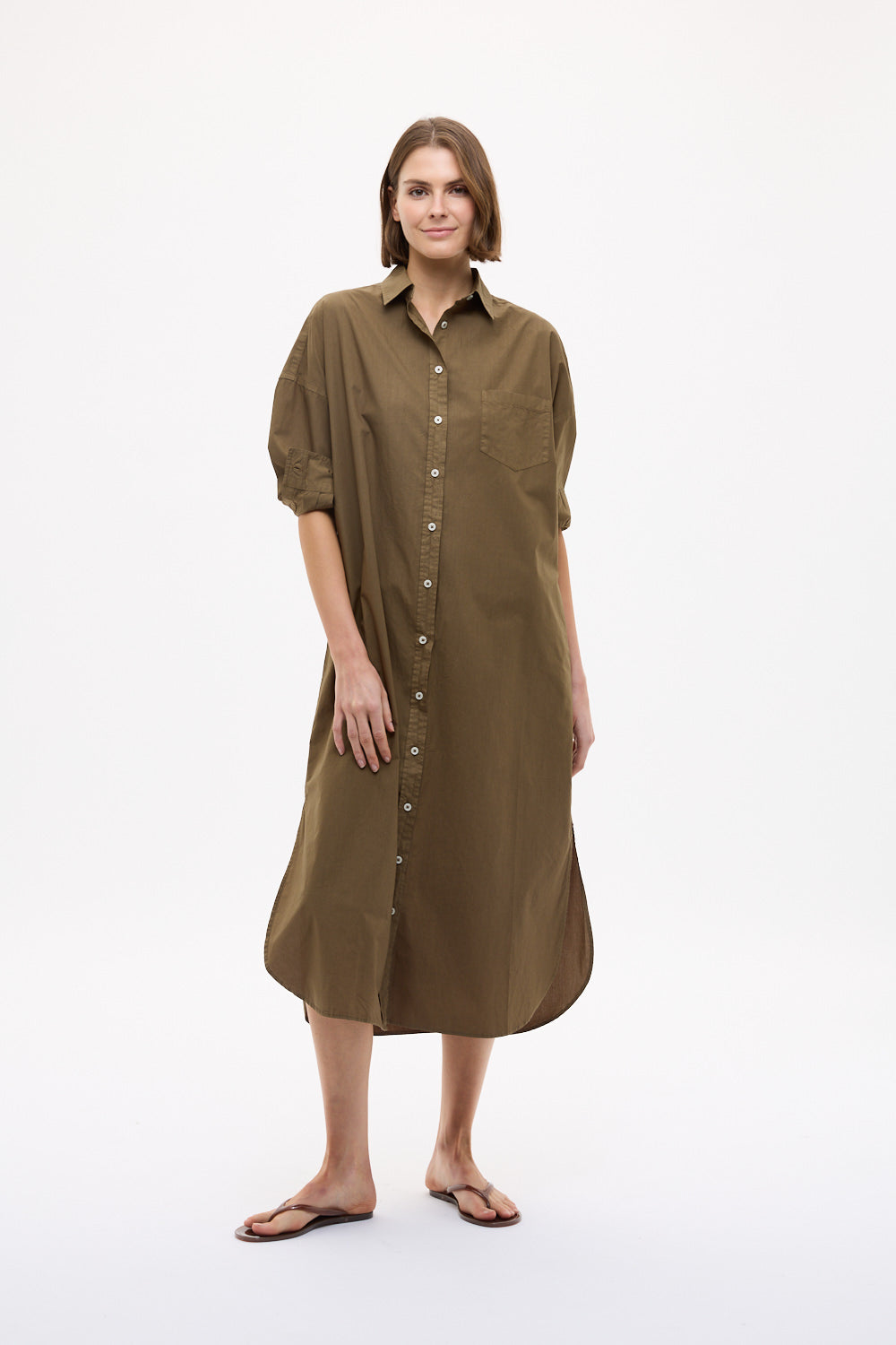 Chiara Maxi Dress - Dark Olive