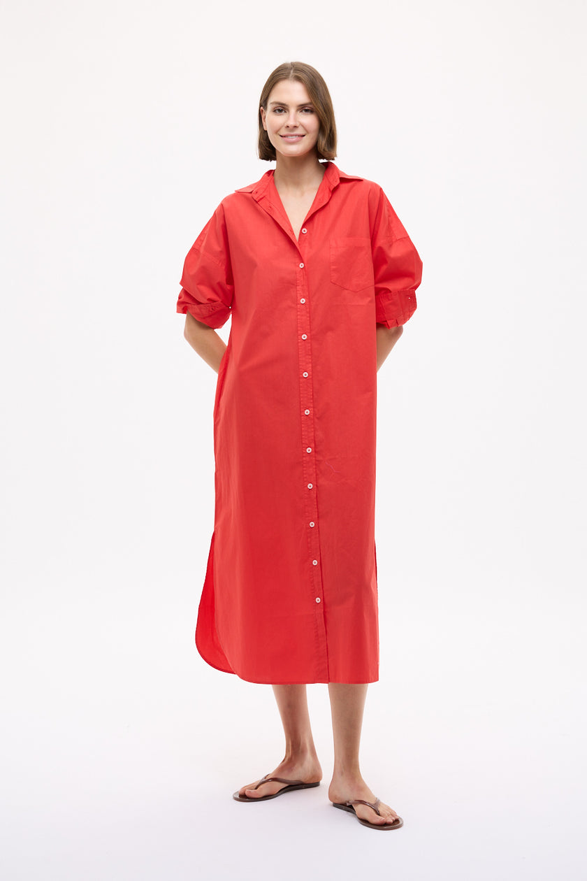 Chiara Maxi Dress - True Red