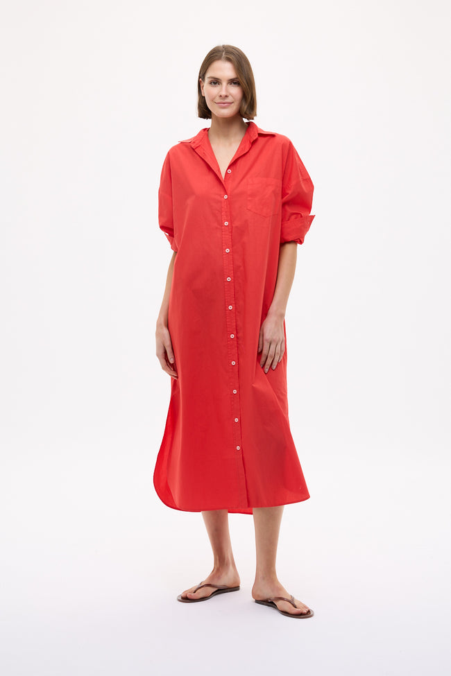 Chiara Maxi Dress - True Red