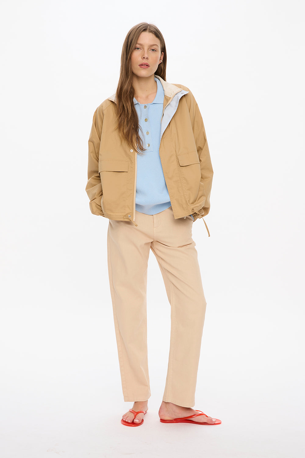 Solea Anorak - Toffee/Birch/Sky