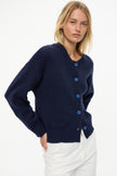 Boxy Chunky Cardi Navy