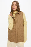 Noa Quilted Vest - Olive