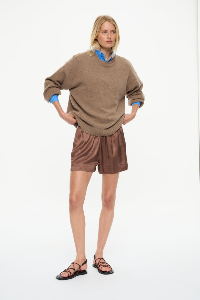 Chunky Oversized Knit Cashmere New Colour - Mocha