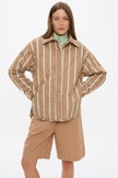 Noa Quilted Jacket - Toffee/Sand Dune/Mint/White