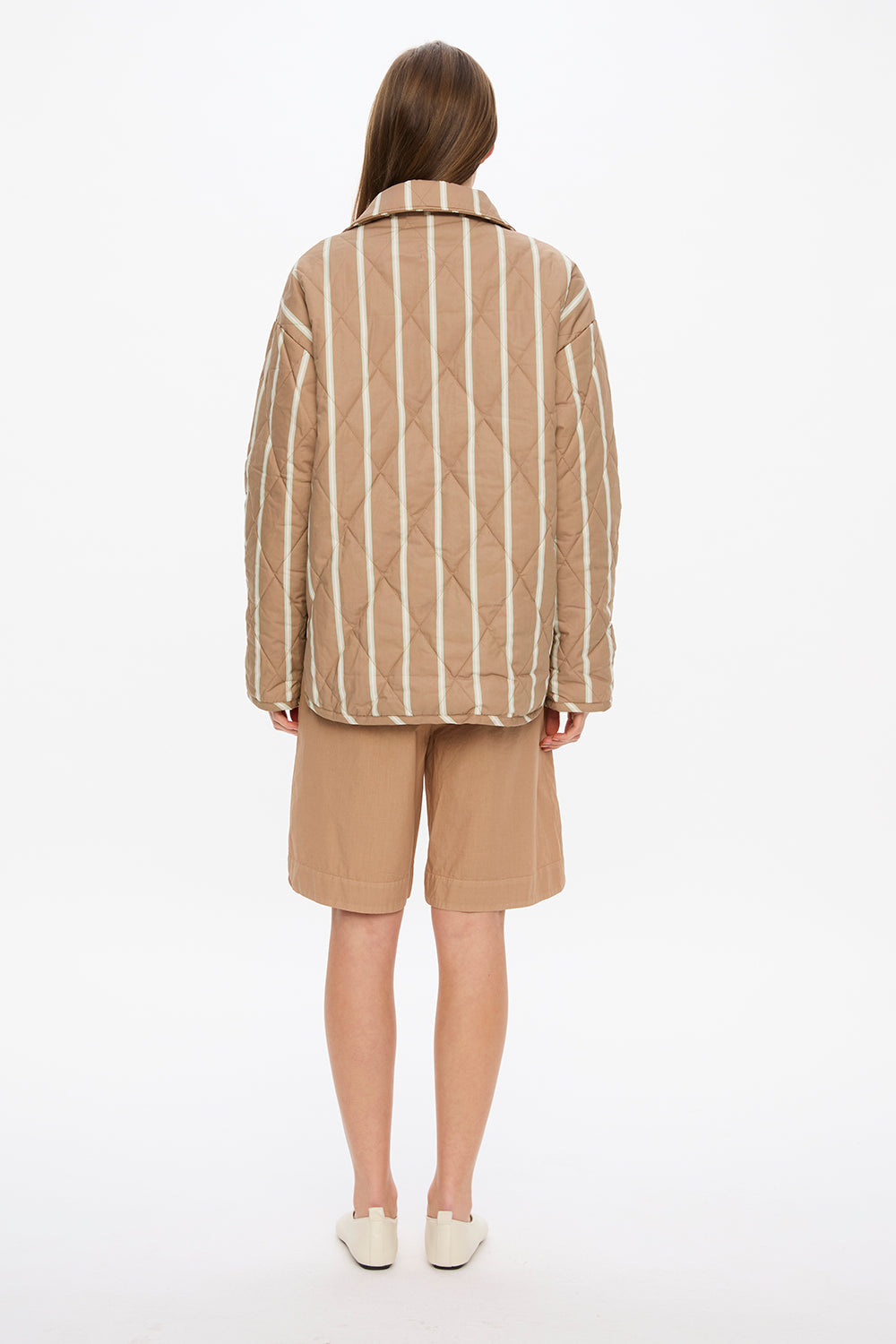 Noa Quilted Jacket - Toffee/Sand Dune/Mint/White