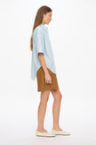Mara Drawstring Mid Length Skirt - Olive