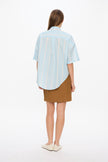 Mara Drawstring Mid Length Skirt - Olive