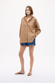 Mara Oversized Long Sleeve Shirt - Toffee