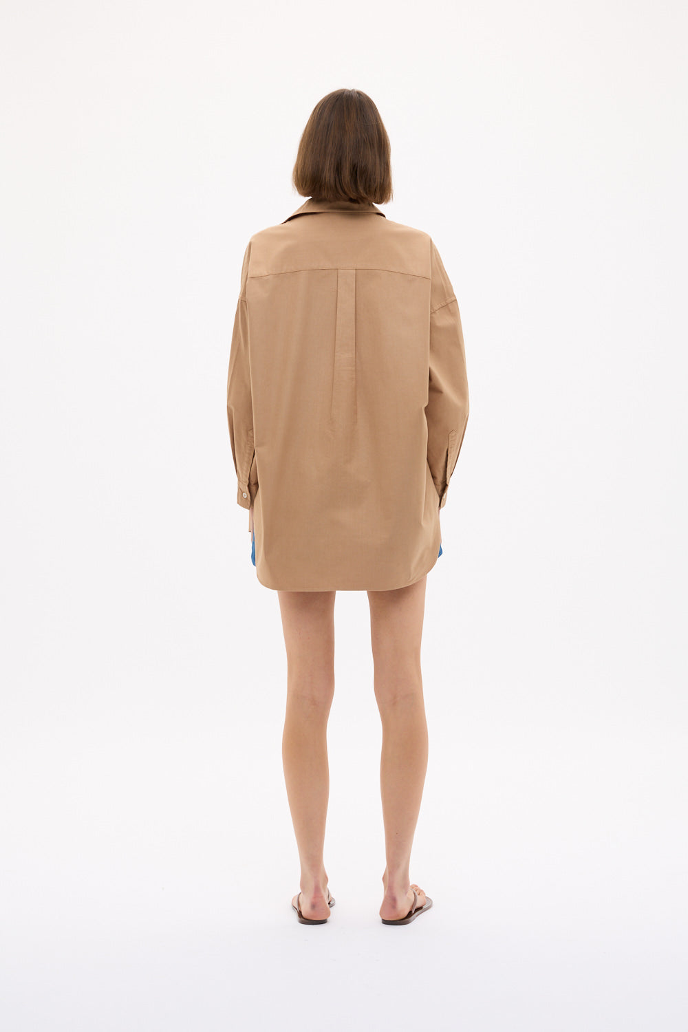 Mara Oversized Long Sleeve Shirt - Toffee