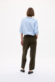 Mara Oversized Long Sleeve Shirt Stripe - Sky/Natural/Navy