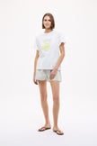 LMND Tee - Limonada - White + Dark Olive + Sunny Lime Print