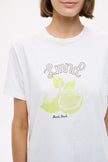 LMND Tee - Limonada - White + Dark Olive + Sunny Lime Print