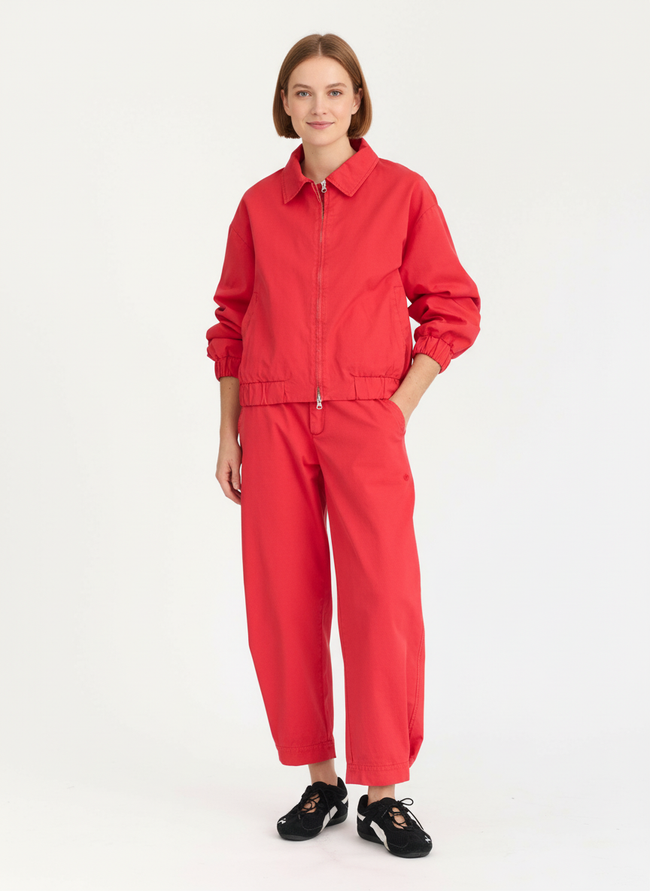 Sienna Barrel Snap Pants - Salsa